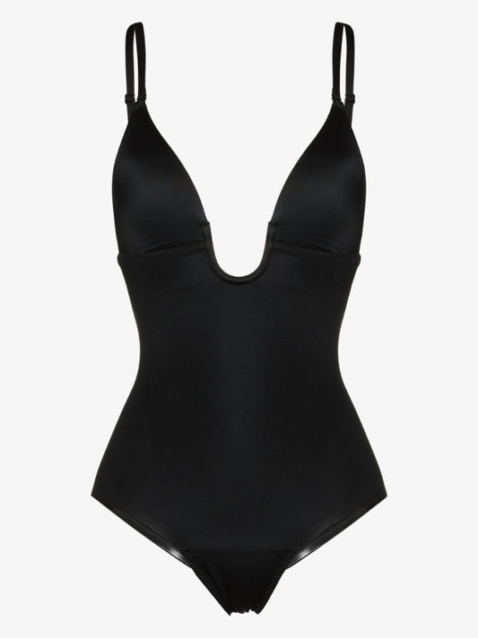 Black Suit Your Fancy Thong Bodysuit