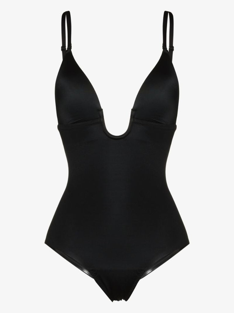 Black Suit Your Fancy Thong Bodysuit