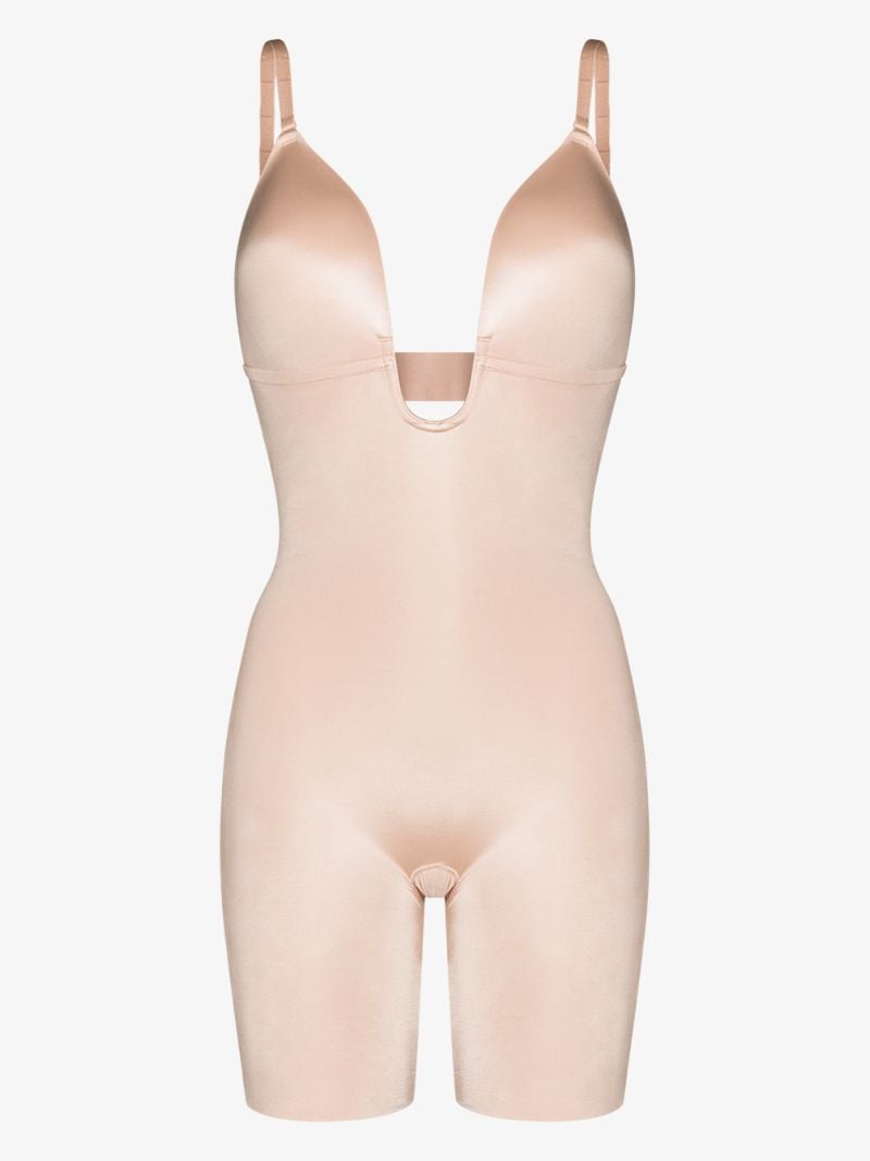 Nude Suit Your Fancy Mid-thigh Bodysuit