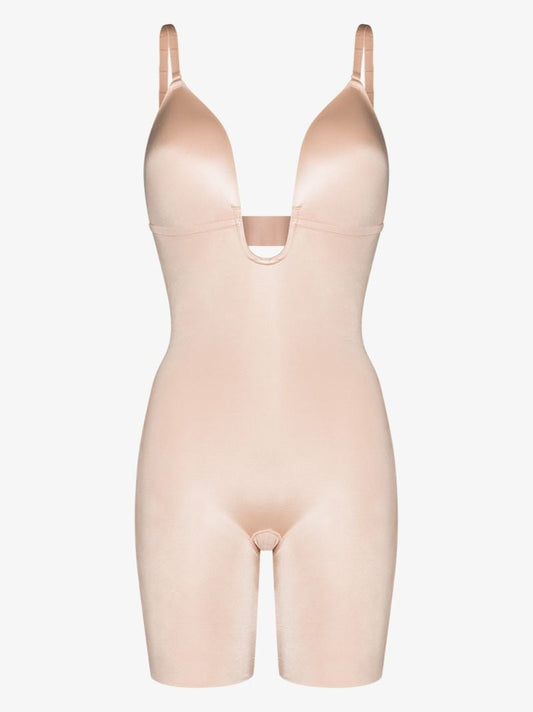 Nude Suit Your Fancy Mid-thigh Bodysuit