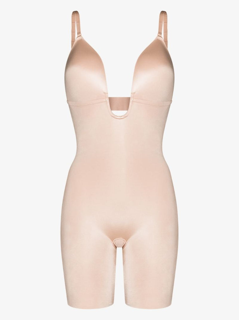 Nude Suit Your Fancy Mid-thigh Bodysuit