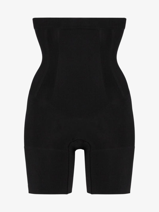 Black Oncore High Waist Mid-thigh Shorts