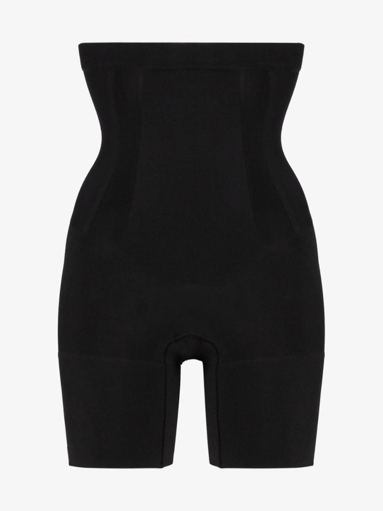 Black Oncore High Waist Mid-thigh Shorts