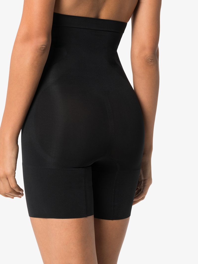 Black Oncore High Waist Mid-thigh Shorts