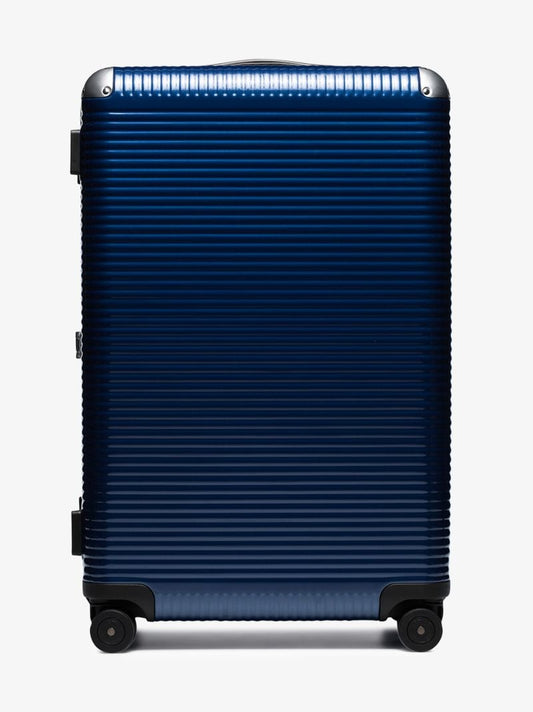 Blue Bank Light Trunk on Wheels Suitcase