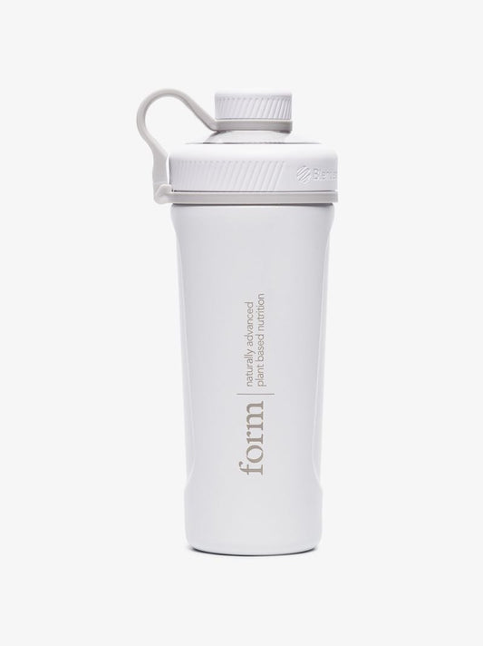 White Form Insulated Stainless Steel Shaker