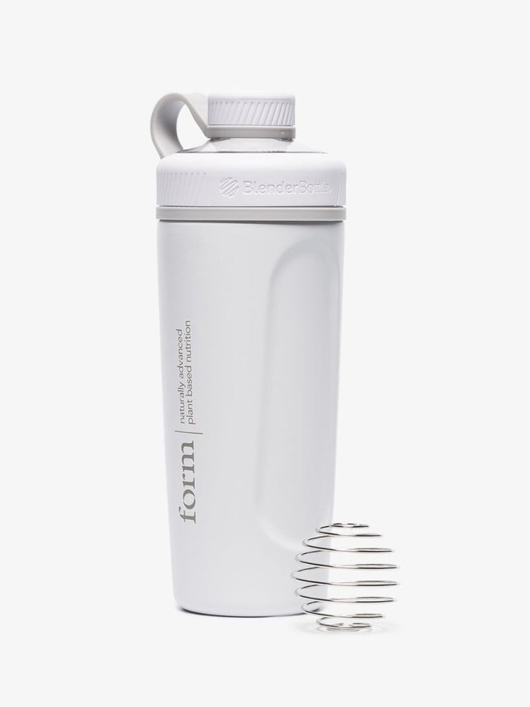 White Form Insulated Stainless Steel Shaker
