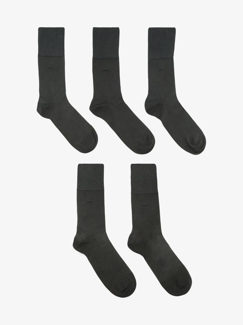 Grey Logo Wool Socks Set