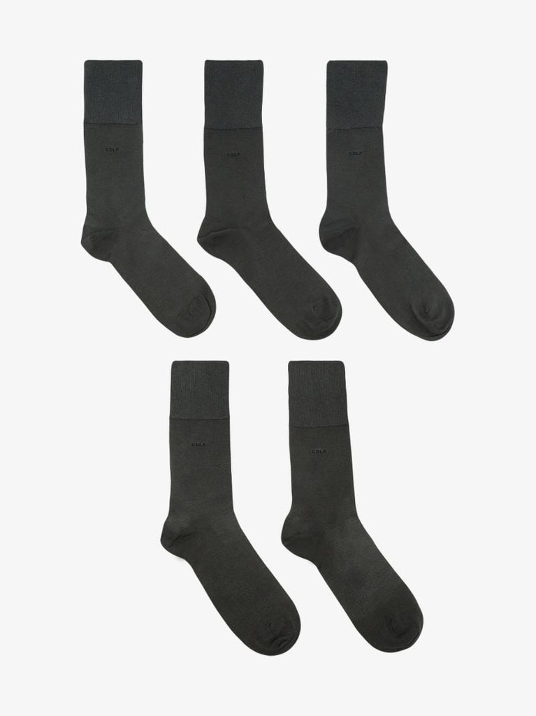 Grey Logo Wool Socks Set