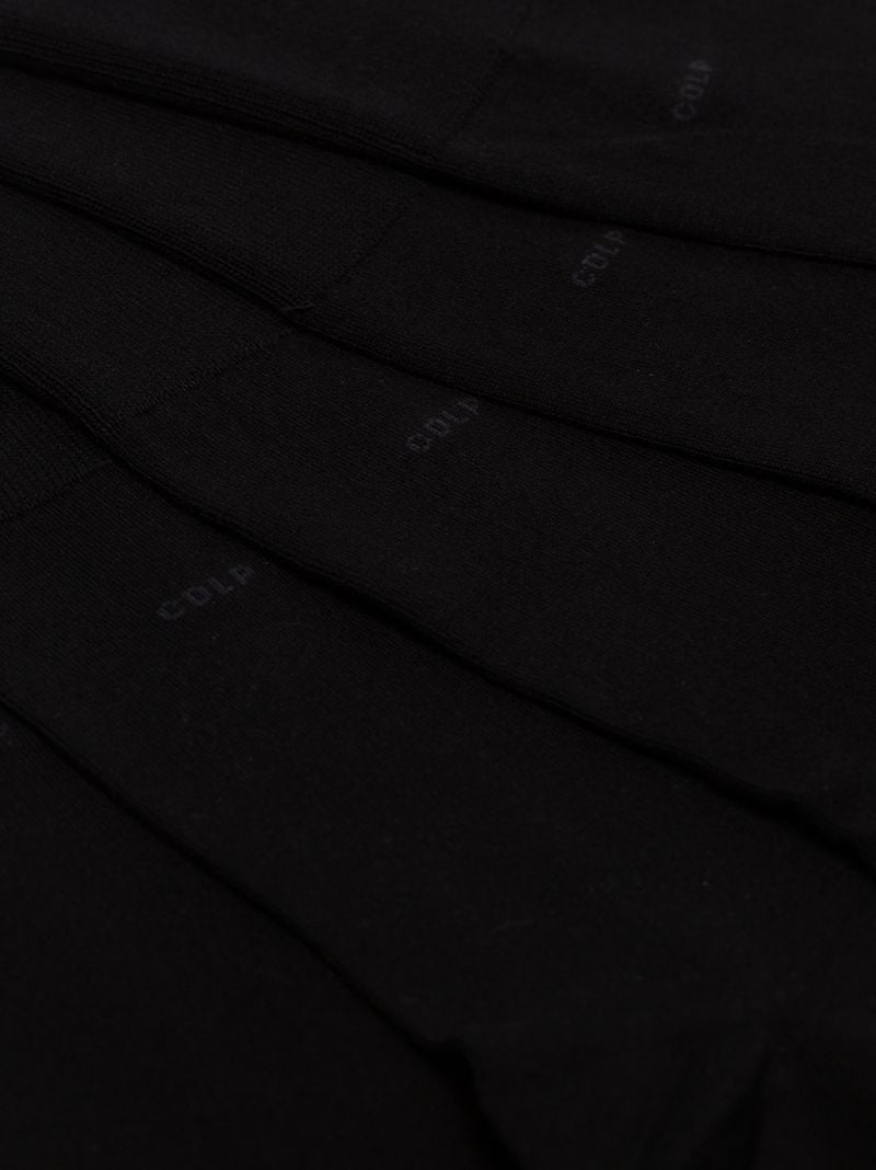 Black Logo Wool Socks Set