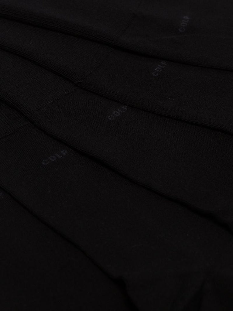 Black Logo Wool Socks Set