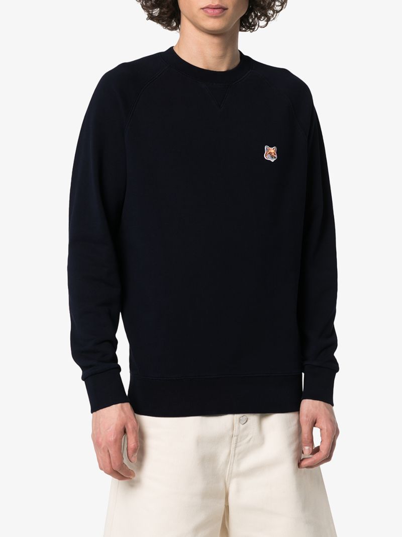 Fox Head Patch Cotton Sweatshirt
