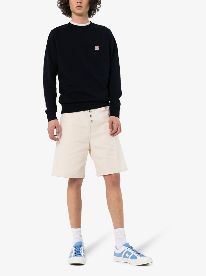 Fox Head Patch Cotton Sweatshirt