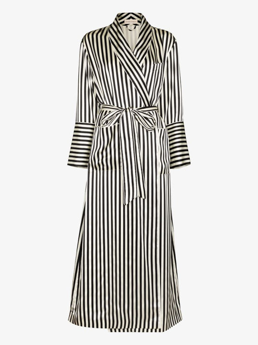 Capability Nika Striped Silk Robe