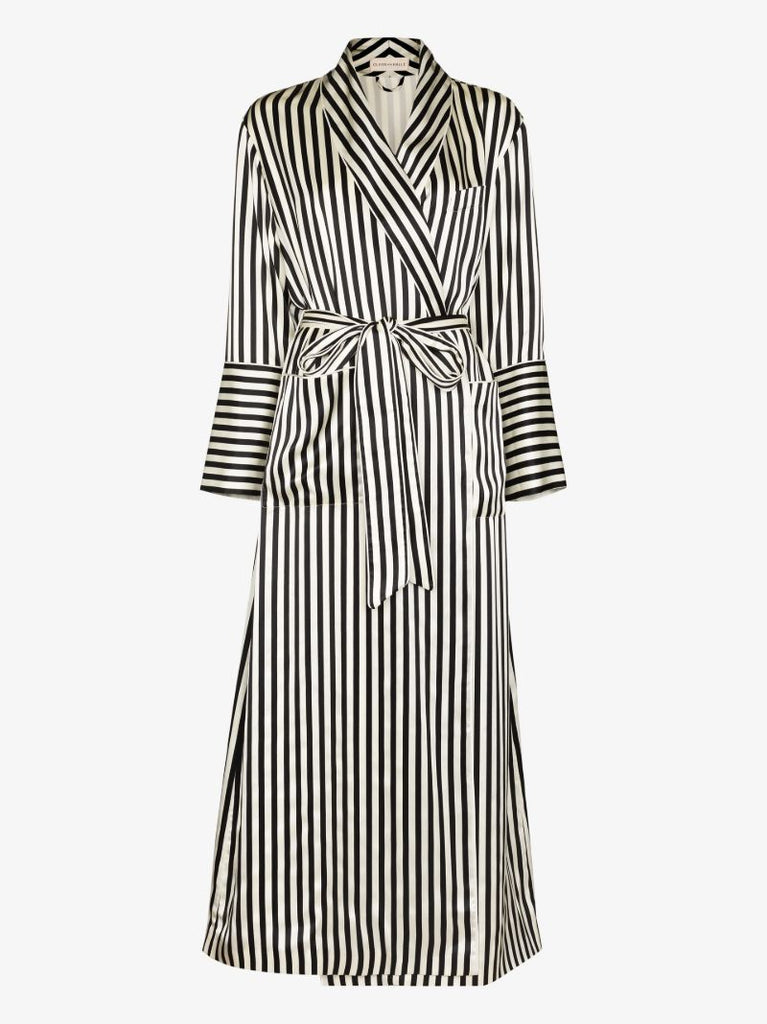 Capability Nika Striped Silk Robe