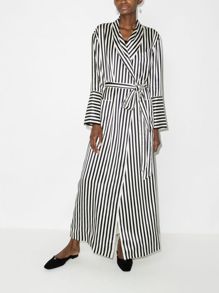 Capability Nika Striped Silk Robe