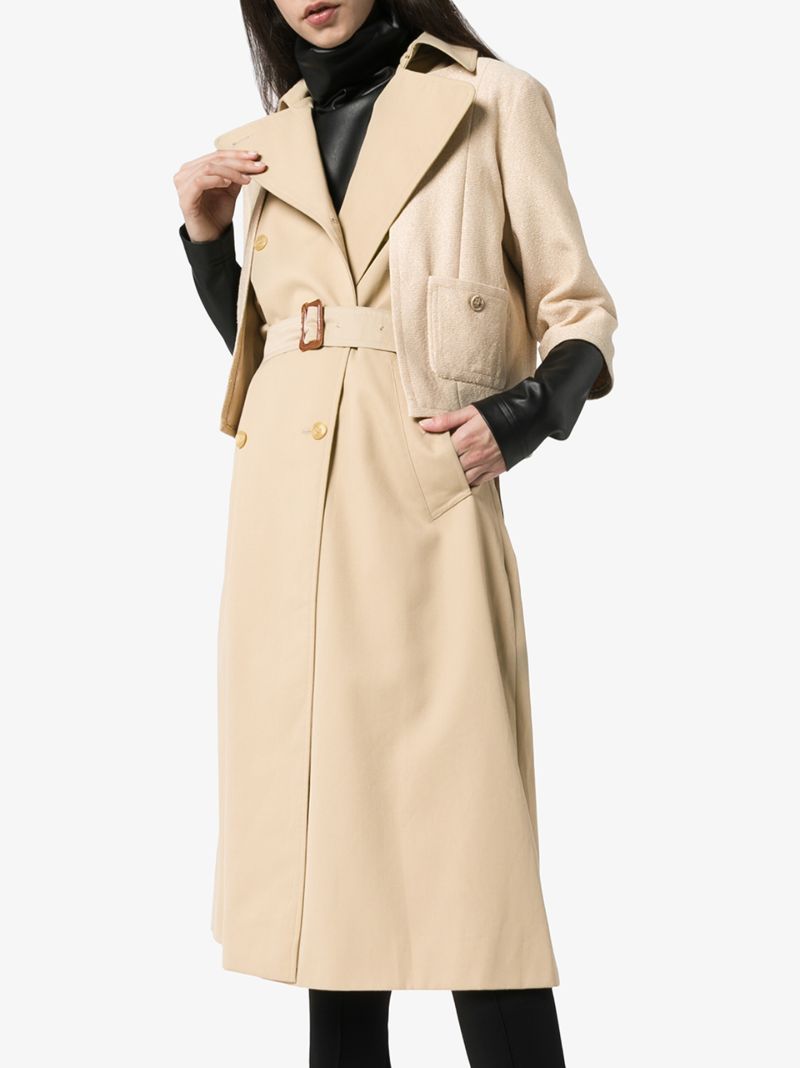 Sweater Layer Trench Coat