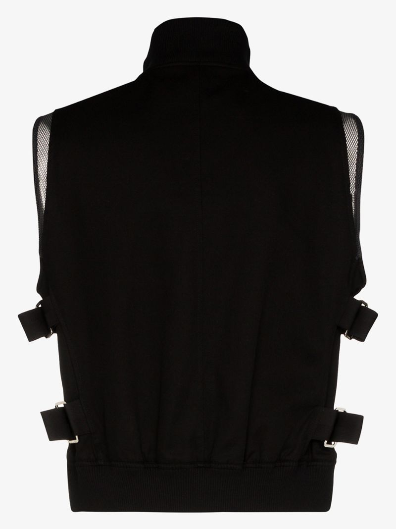 Mesh Panel Vest Jacket