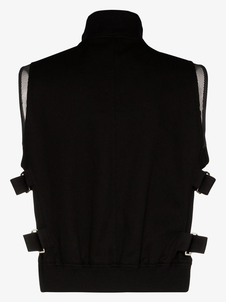Mesh Panel Vest Jacket