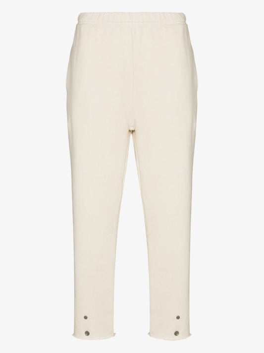 Snap Front Cotton Sweatpants