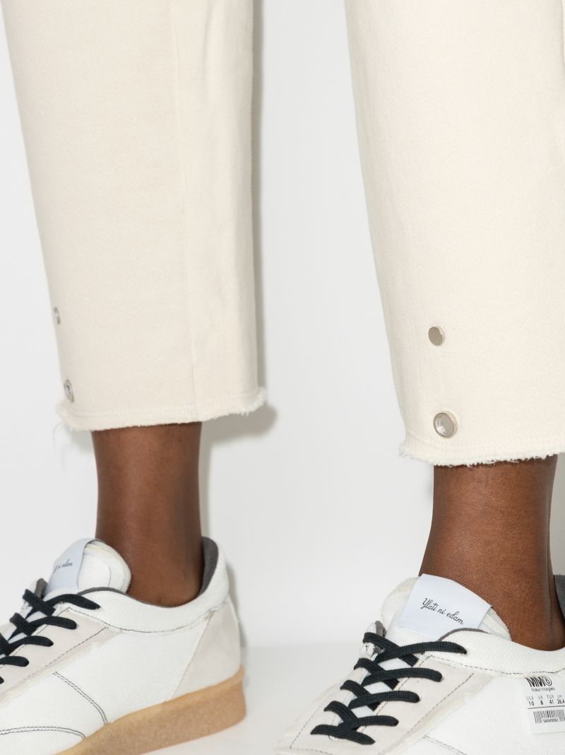 Snap Front Cotton Sweatpants