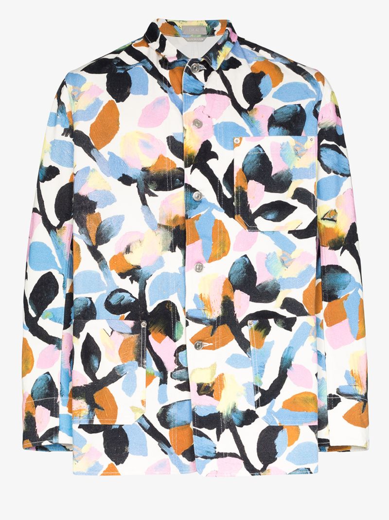 X Alex Foxton Floral Print Denim Jacket