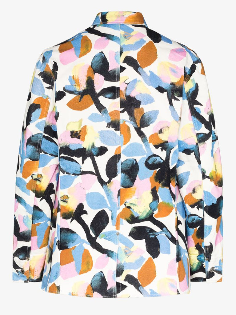 X Alex Foxton Floral Print Denim Jacket