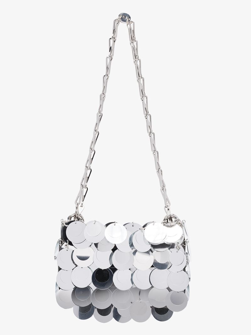 Silver Tone Nano 1969 Sparkle Disc Bag