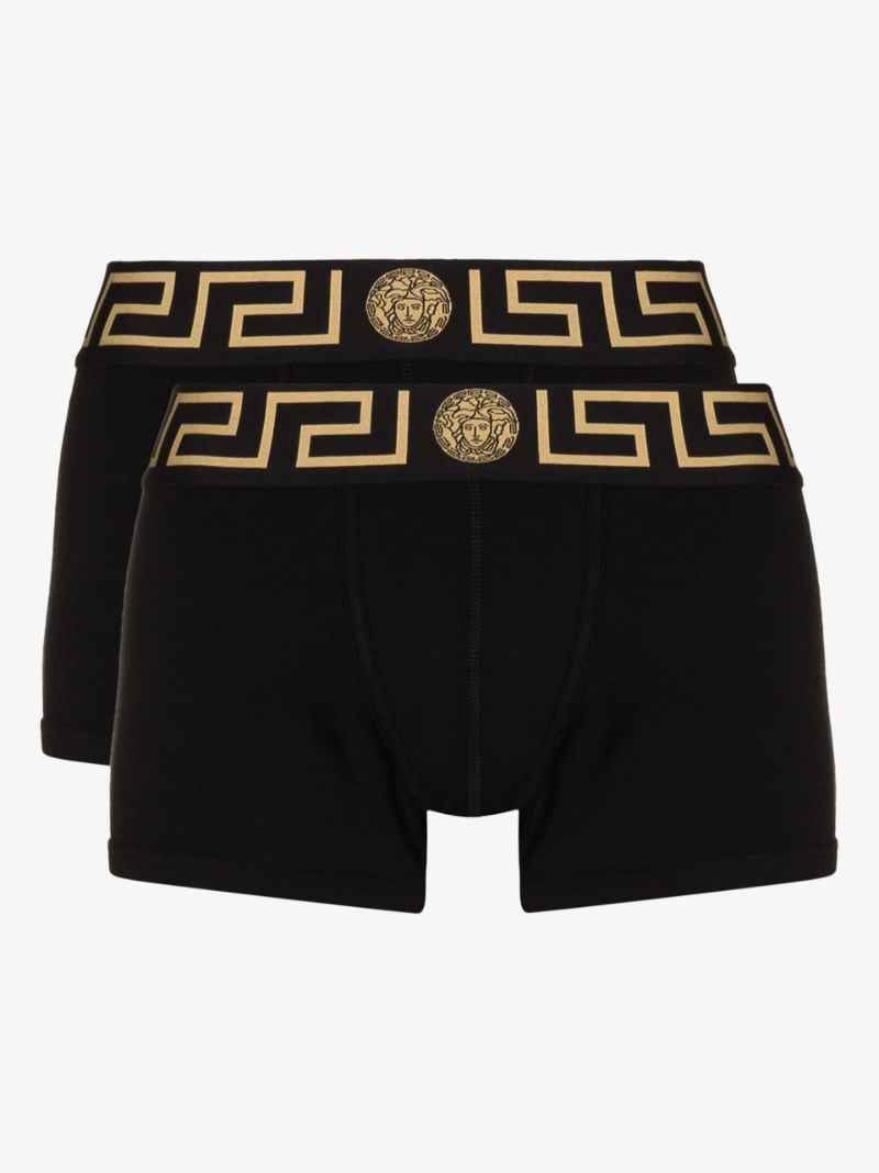 Greca Border Boxer Briefs Set