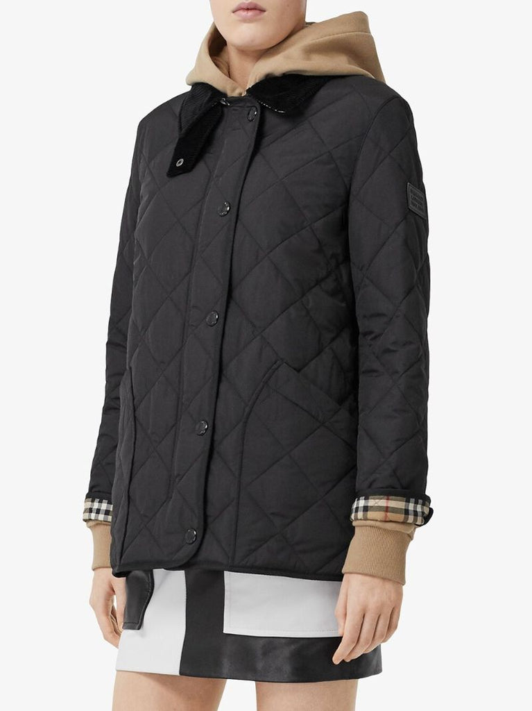 Black Quilted Barn Jacket