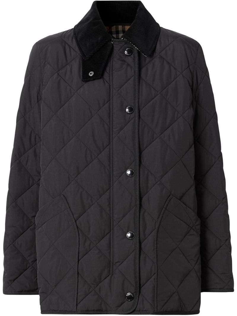 Black Quilted Barn Jacket