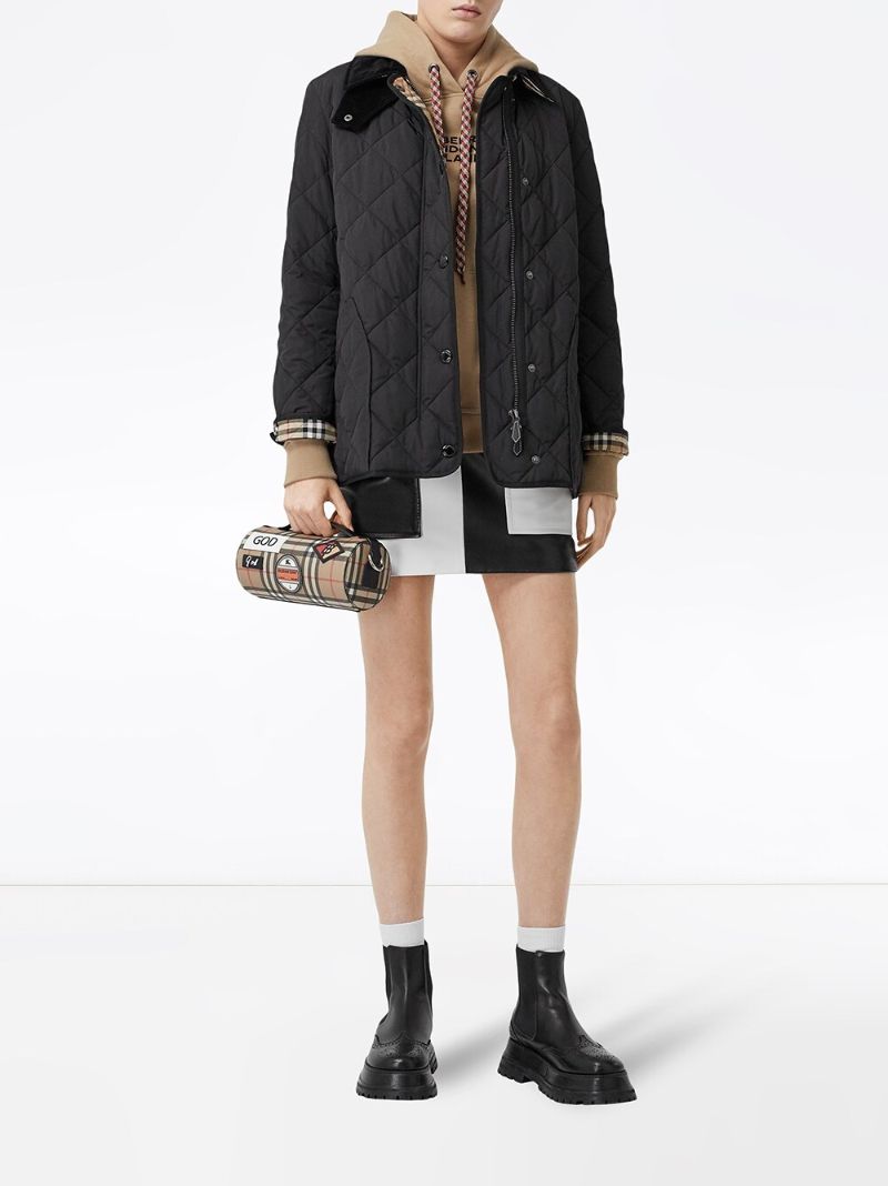 Black Quilted Barn Jacket