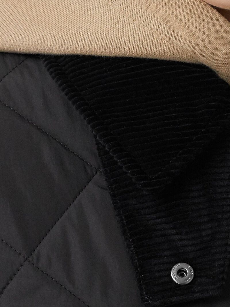 Black Quilted Barn Jacket