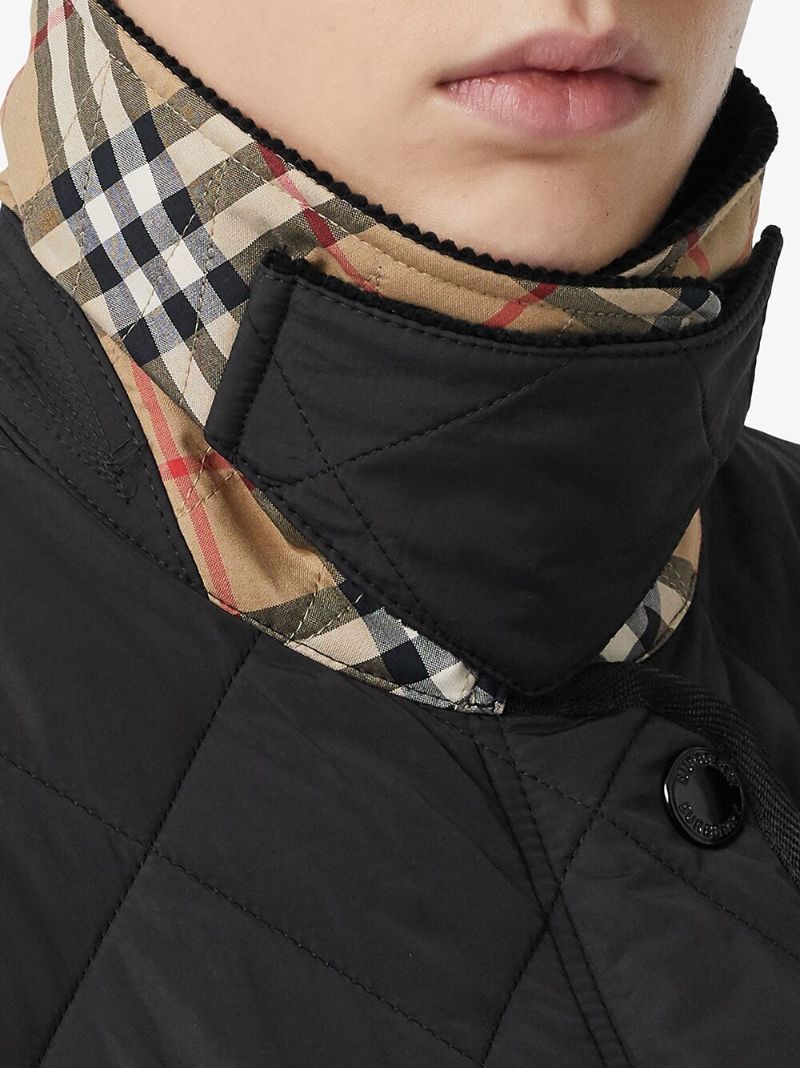 Black Quilted Barn Jacket