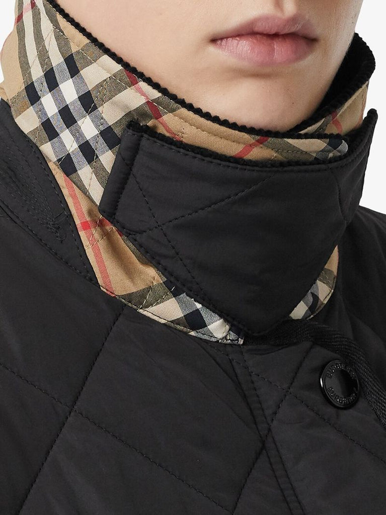 Black Quilted Barn Jacket