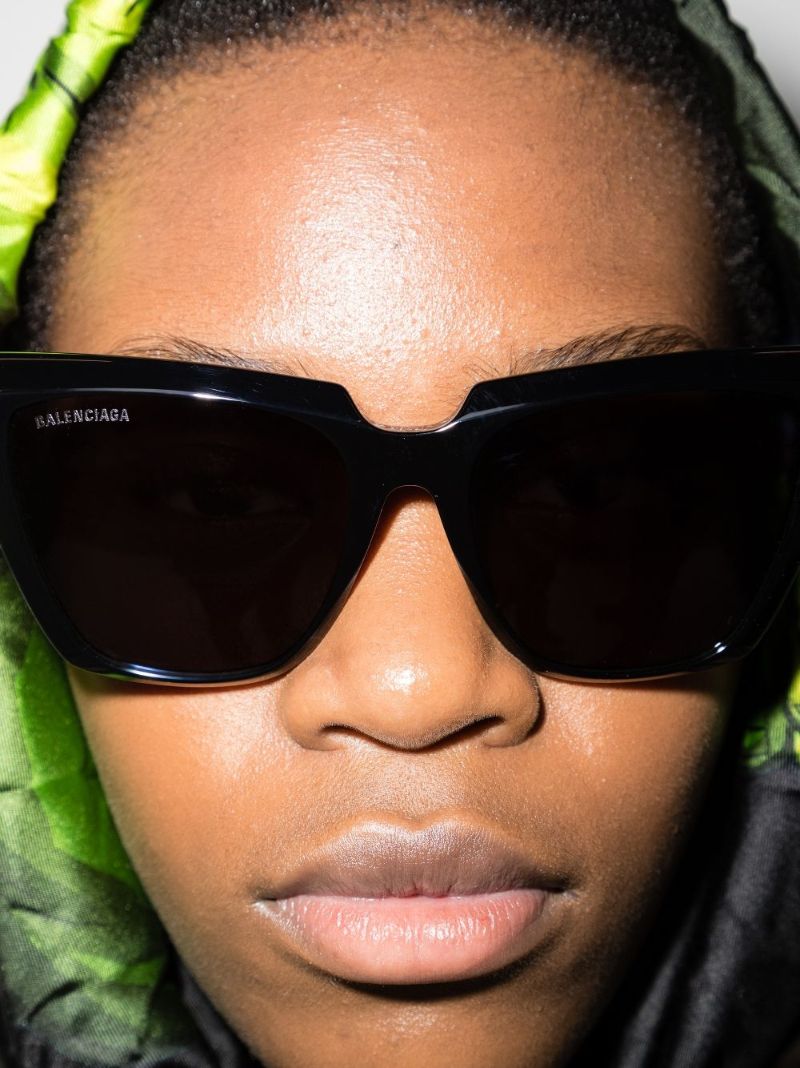 Black Square Cat Eye Sunglasses