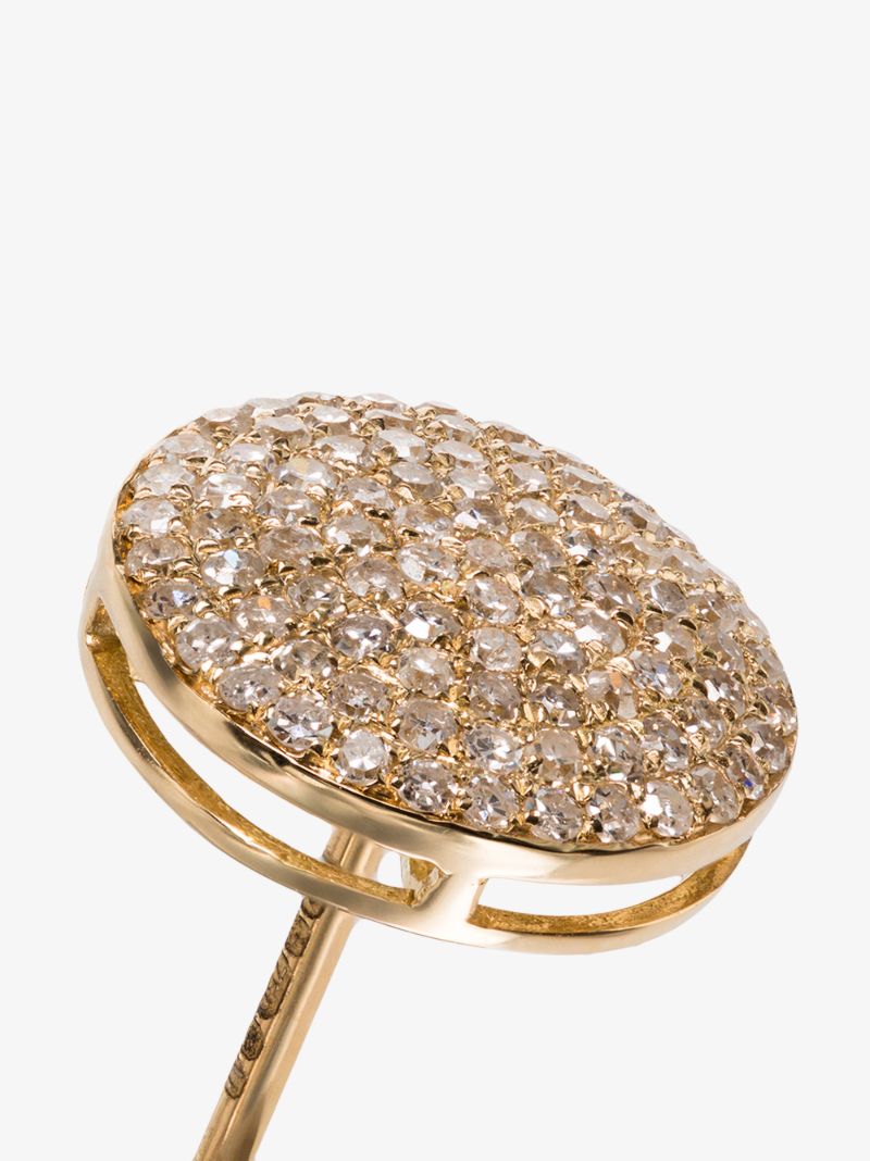 18k Yellow Gold Diamond Stud Earrings