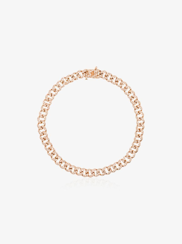 18k Rose Gold 7 Inch Diamond Bracelet