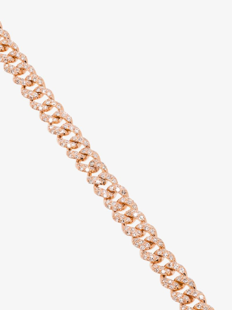 18k Rose Gold 7 Inch Diamond Bracelet