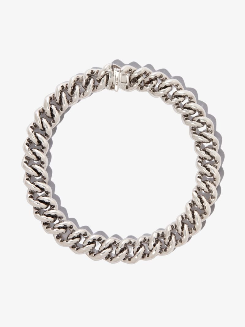 18k White Gold 8 Inch PavÃ_x0083_Â© Diamond Bracelet