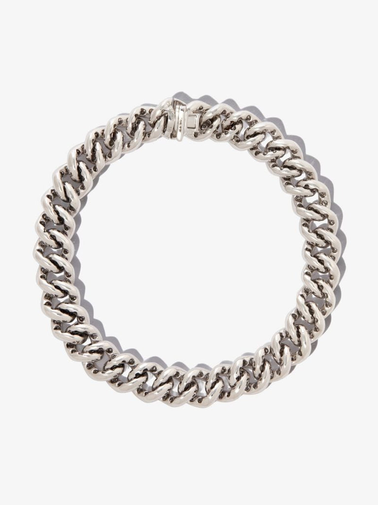 18k White Gold 8 Inch PavÃ_x0083_Â© Diamond Bracelet
