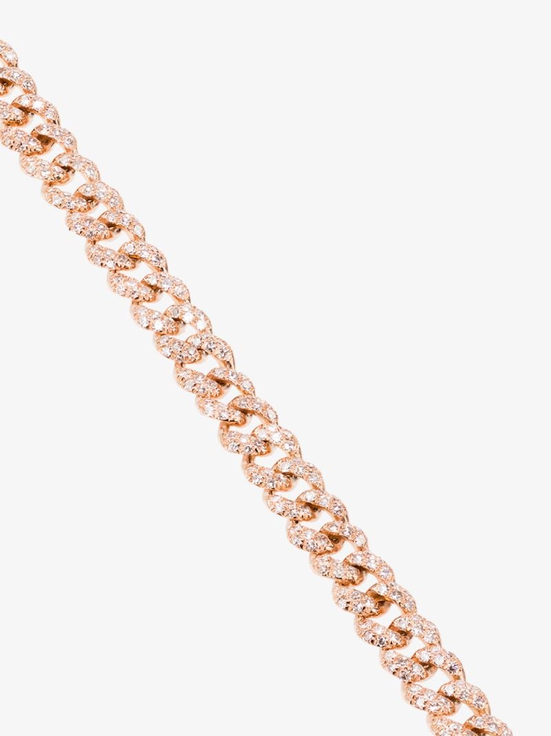 18k Rose Gold PavÃ_x0083_Â© Diamond Link Bracelet