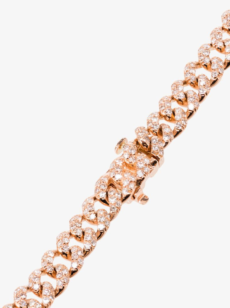18k Rose Gold PavÃ_x0083_Â© Diamond Link Bracelet