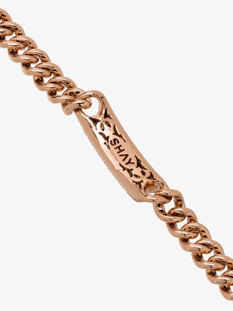 18k Rose Gold Id Essential Link Diamond Bracelet