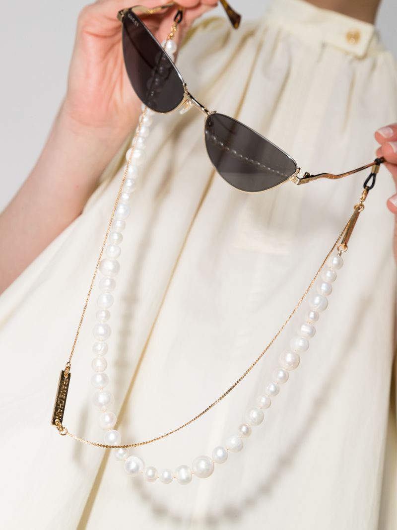 18k Yellow Gold-plated Pearly Princess Chain