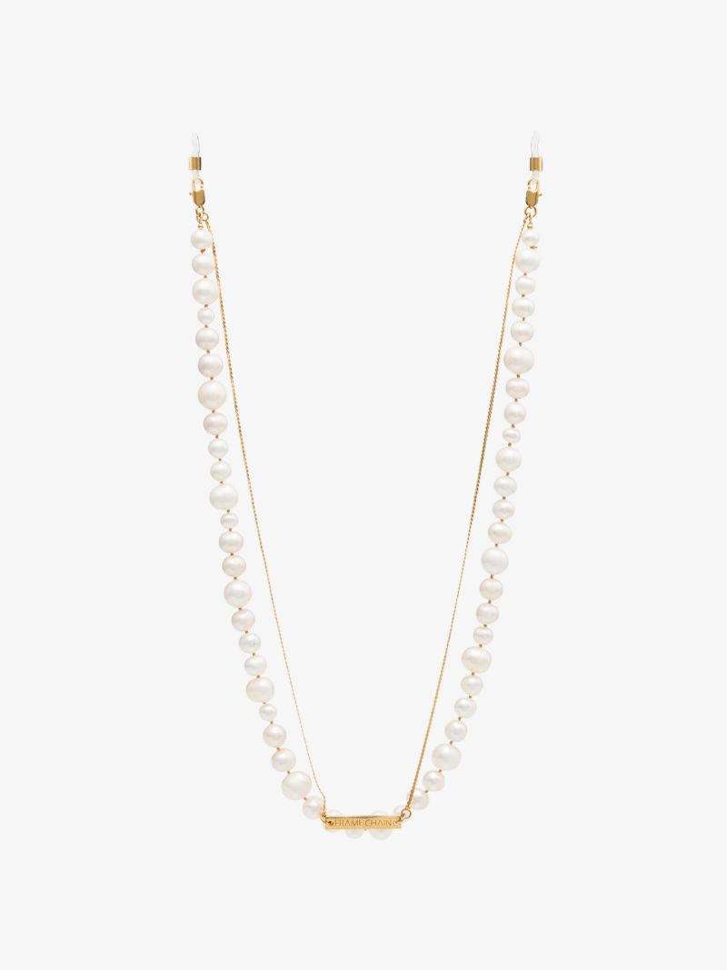 18k Yellow Gold-plated Pearly Princess Chain