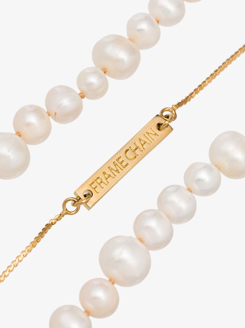 18k Yellow Gold-plated Pearly Princess Chain