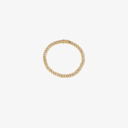 18k Yellow Gold PavÃ_x0083_Â© Diamond Link Bracelet