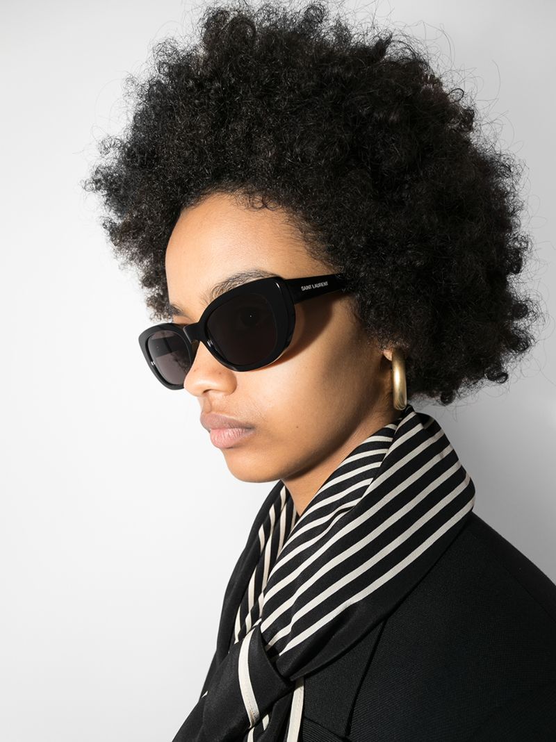 Black Betty Oval Cat Eye Sunglasses