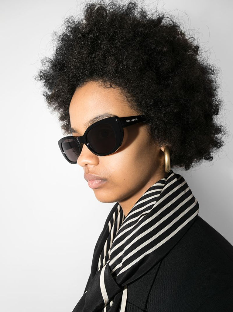 Black Betty Oval Cat Eye Sunglasses